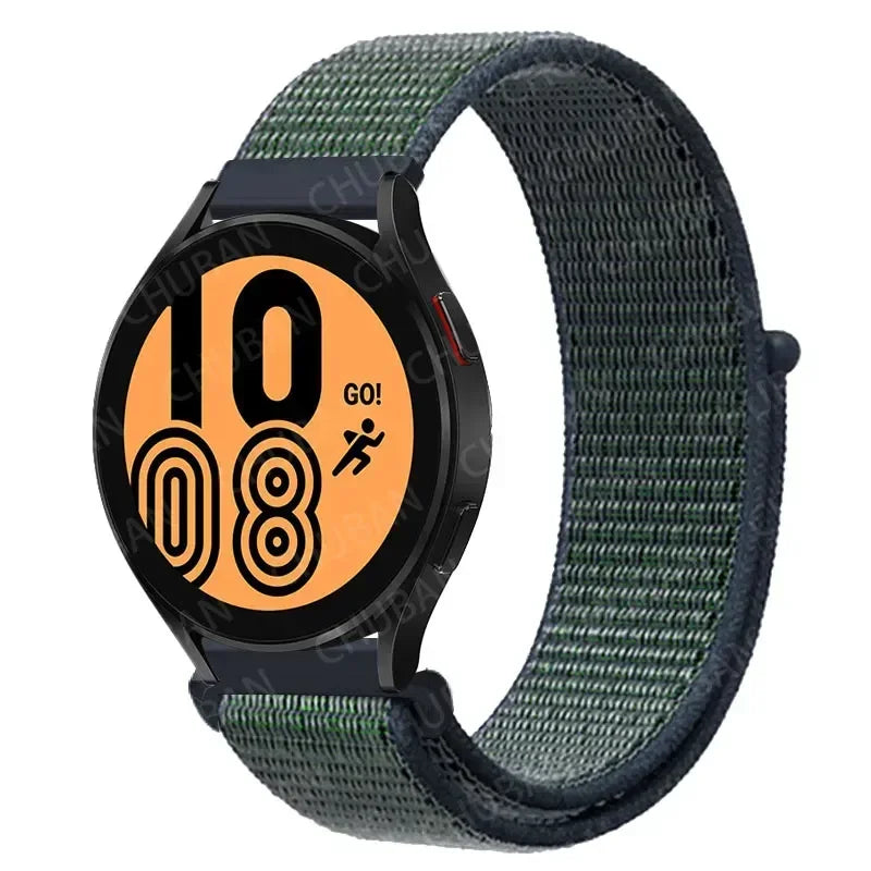 Nylon Sport Strap for Smartwatch 20mm 22mm Breathable Lightweight Loop Wristband Adjustable Training Fitness | Sansoti