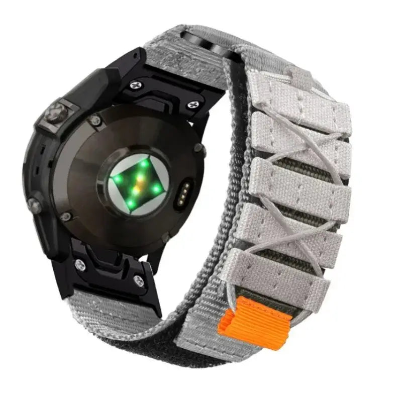 Nylon Hook-and-Loop Watch Band with Adjustable Closure for Smartwatch 22mm 26mm Premium Breathable Sporty | Sansoti