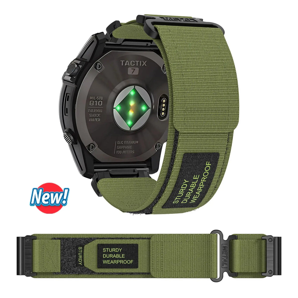 Nylon Smartwatch Band 20mm 22mm 26mm QuickFit Interchangeable Sports Band Adjustable Breathable Wristband | Sansoti