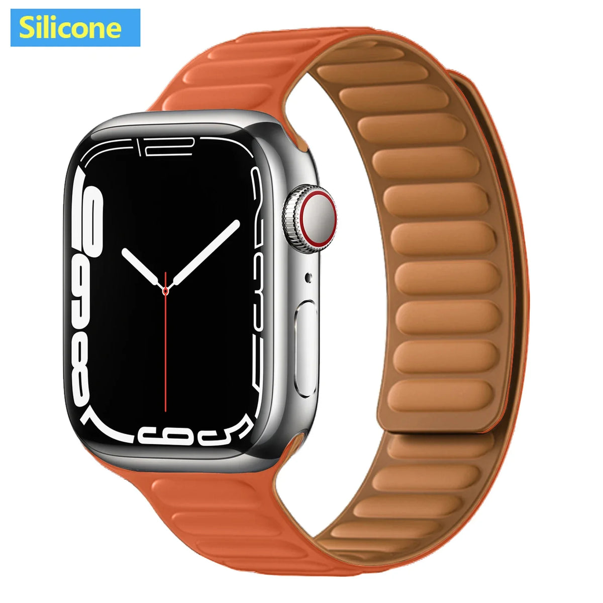 Leather Watch Band with Magnetic Closure 38-49mm Adjustable Smartwatch Accessory Wristband Stylish | Sansoti