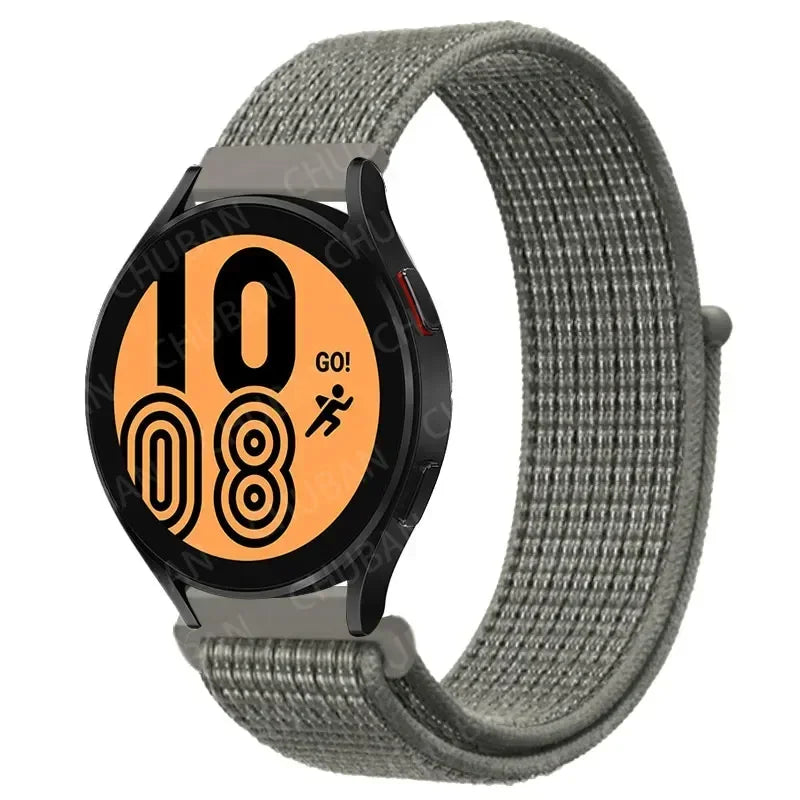 Nylon Sport Strap for Smartwatch 20mm 22mm Breathable Lightweight Loop Wristband Adjustable Training Fitness | Sansoti