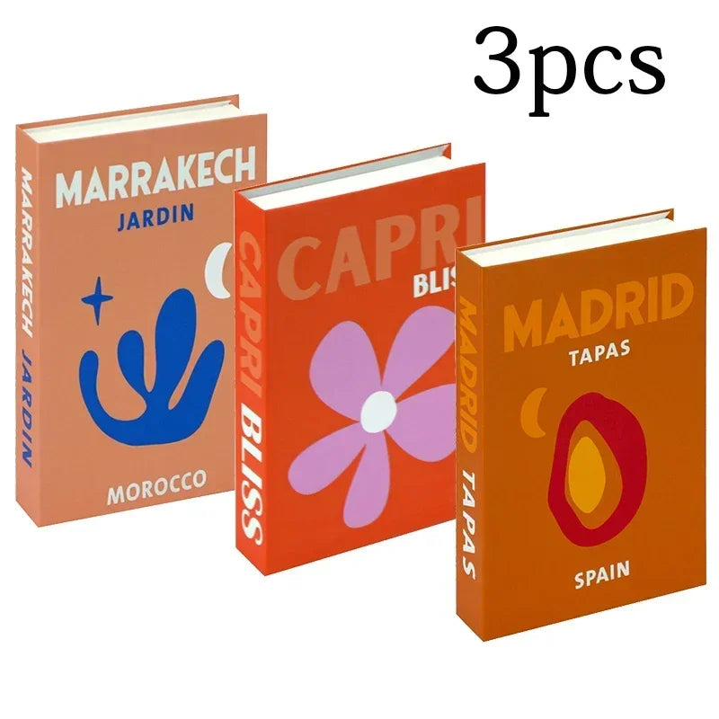 Couchtisch Dekoration Bücher Set 3 Stück Klappbares Design Kaffeetisch Styling | Sansoti