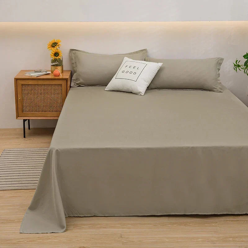 Leinen-Bettbezug Hellgrün, 120x230 cm – weiche, atmungsaktive Bettwäsche für das ganze Jahr, Einzelbett | Sansoti
