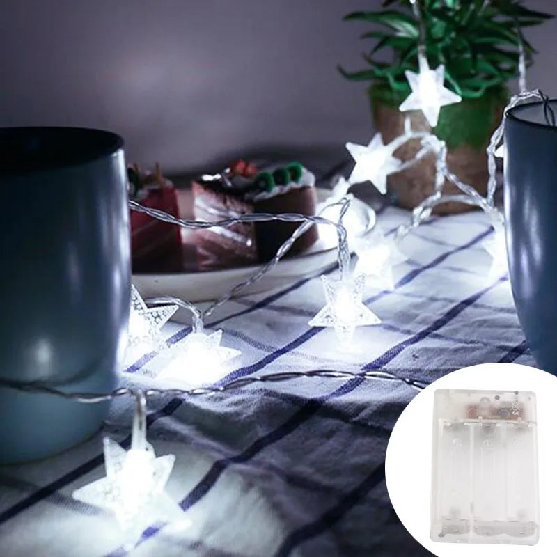 Sterren Lichtslinger LED Sfeerverlichting voor Tuin Terras Feest Binnen Buiten Decoratie Sfeerlamp Feestverlichting | Sansoti