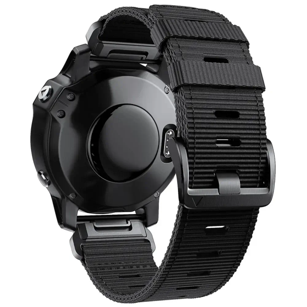 Tactical Nylon Watchband QuickFit 22mm 26mm Smartwatch Replacement Sports Outdoor Wristband Breathable Comfortable | Sansoti