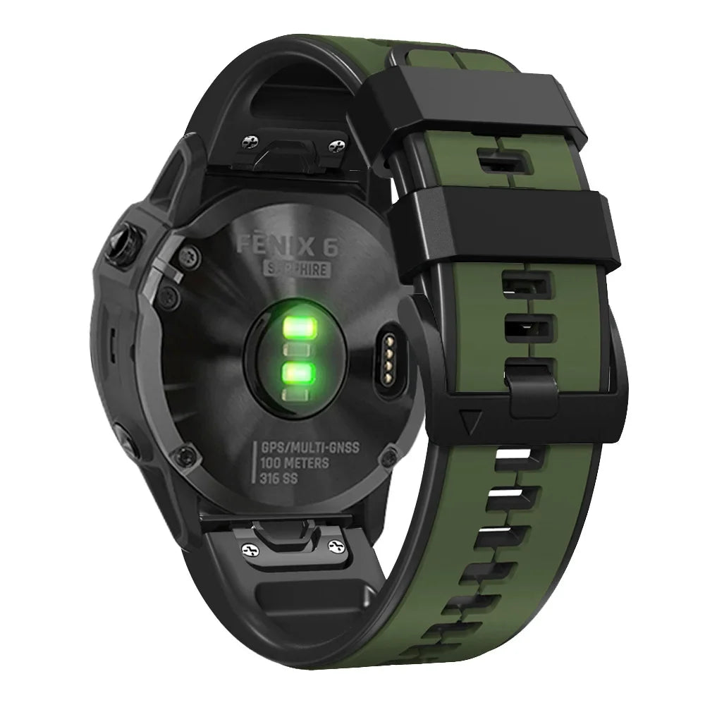Silicone Watch Band with Quick Release 22mm 26mm Smartwatch Wristband Sports Band Comfortable Water-Resistant | Sansoti