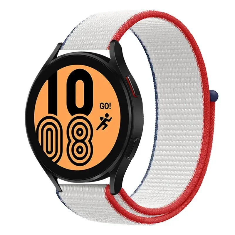 Nylon Sport Strap for Smartwatch 20mm 22mm Breathable Lightweight Loop Wristband Adjustable Training Fitness | Sansoti