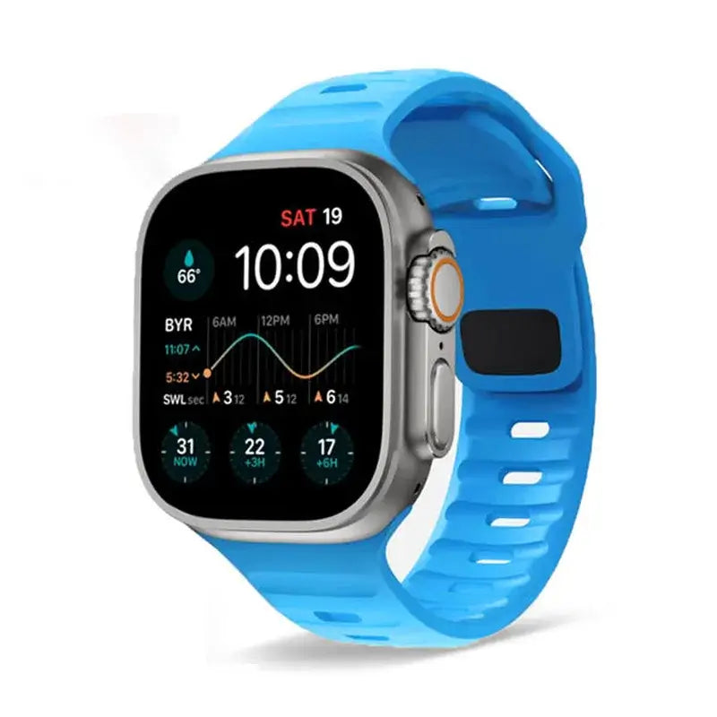 Soft-Fit Adjustable Waterproof Silicone Smartwatch Band Sport Casual Daily Use Watch Strap | Sansoti