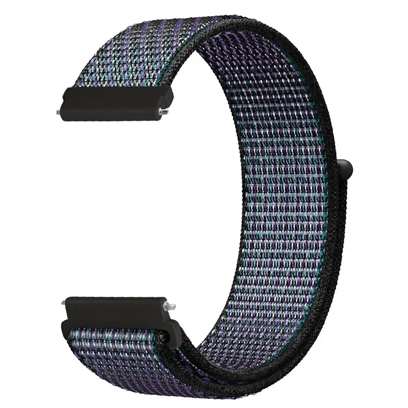 Regulowany nylonowy pasek sportowy do smartwatcha 20mm 22mm, oddychający, lekki pasek do zegarka sportowego i fitnessu | Sansoti