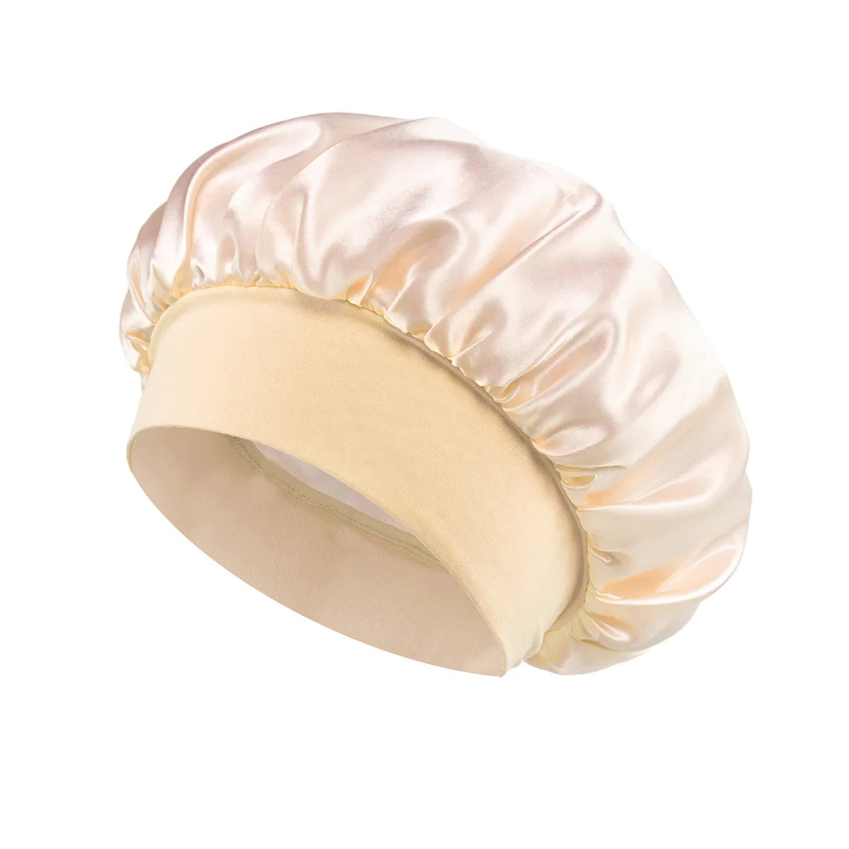 Sansoti | Bonnet de nuit en satin de soie – Protège les cheveux contre la casse et les frisottis (Taille unique)