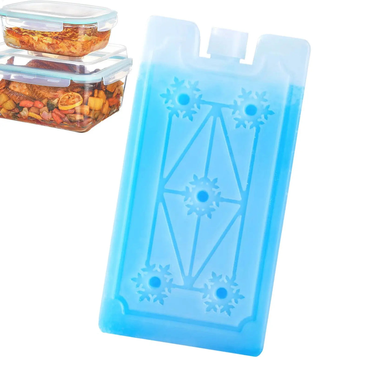 Reusable Rectangular Ice Pack for Cooler Bags, Picnics, Camping, and Outdoor Activities - Freezes Cold and Lasts Long | Sansoti
