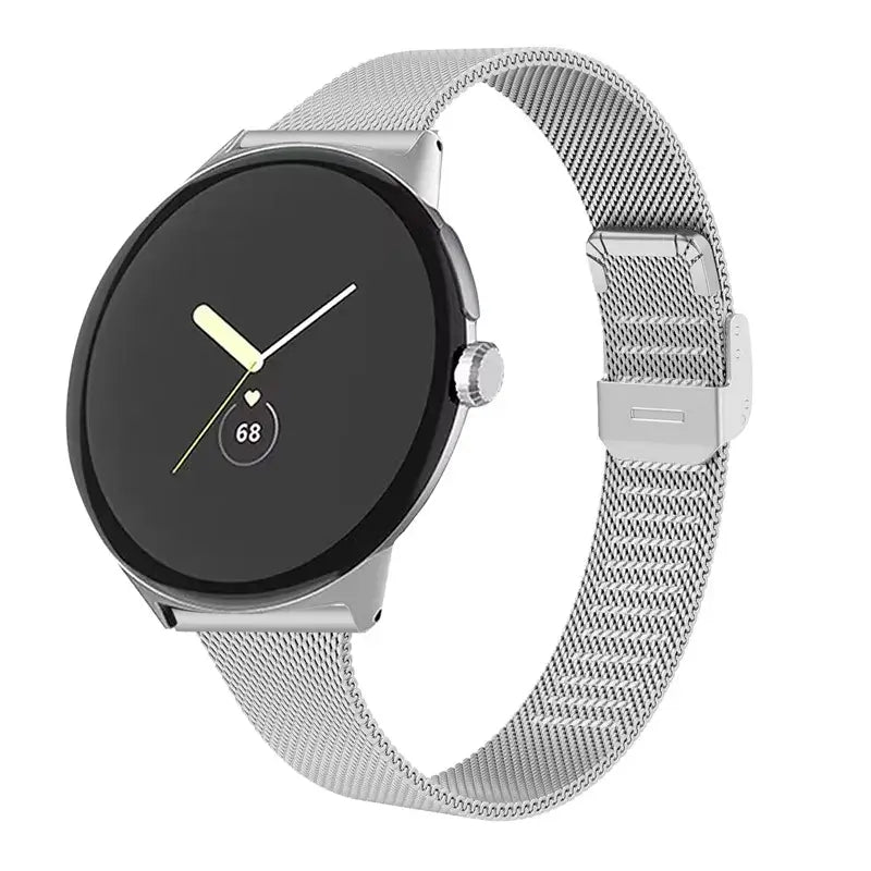 Metalowa bransoleta do smartwatcha RVS do Google Pixel – stylowy regulowany pasek do zegarka, wygodny i elegancki | Sansoti