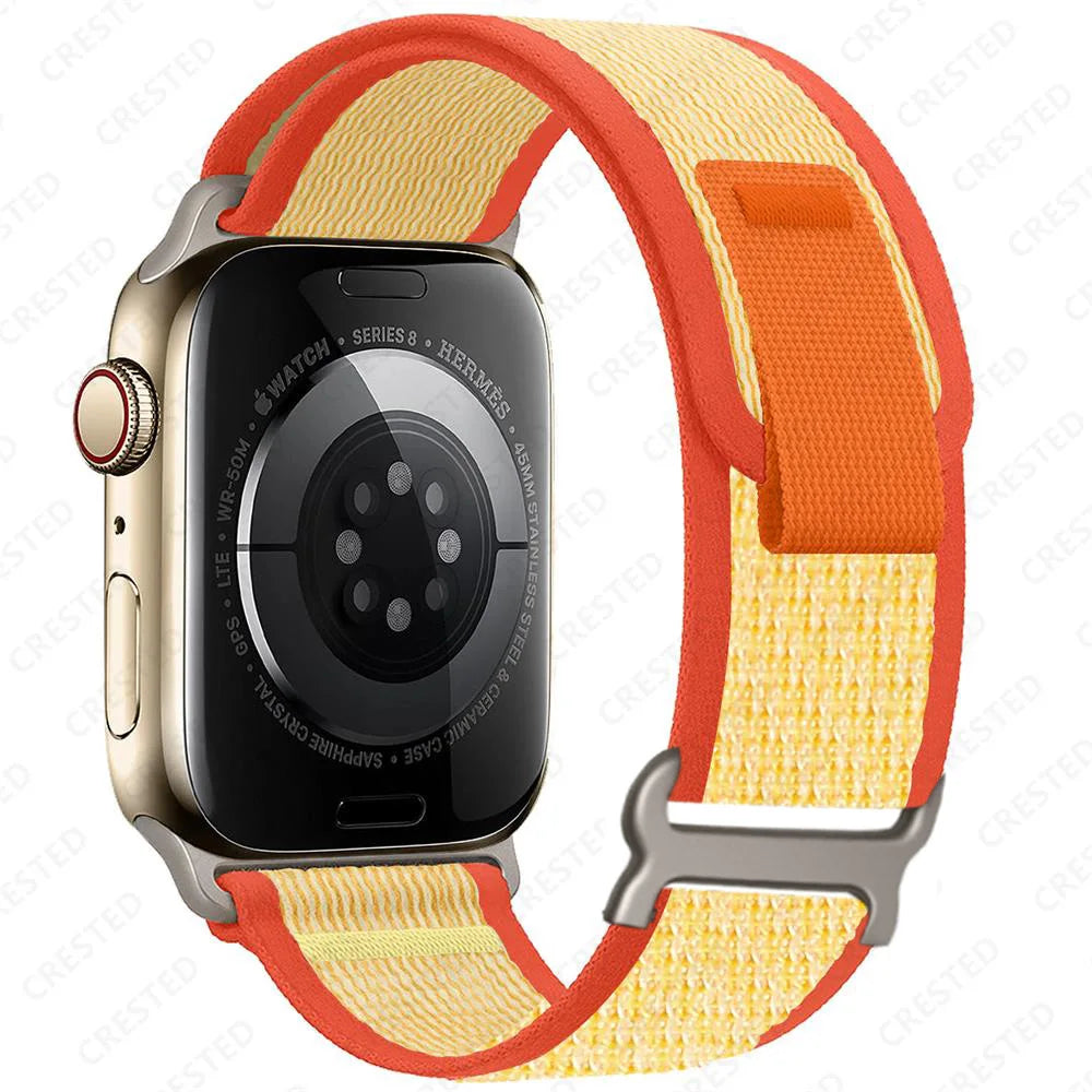 Nylon Smartwatch Trail Loop Strap - Adjustable Sport Strap with Durable Buckle - Multicolored Active Wristband | Sansoti