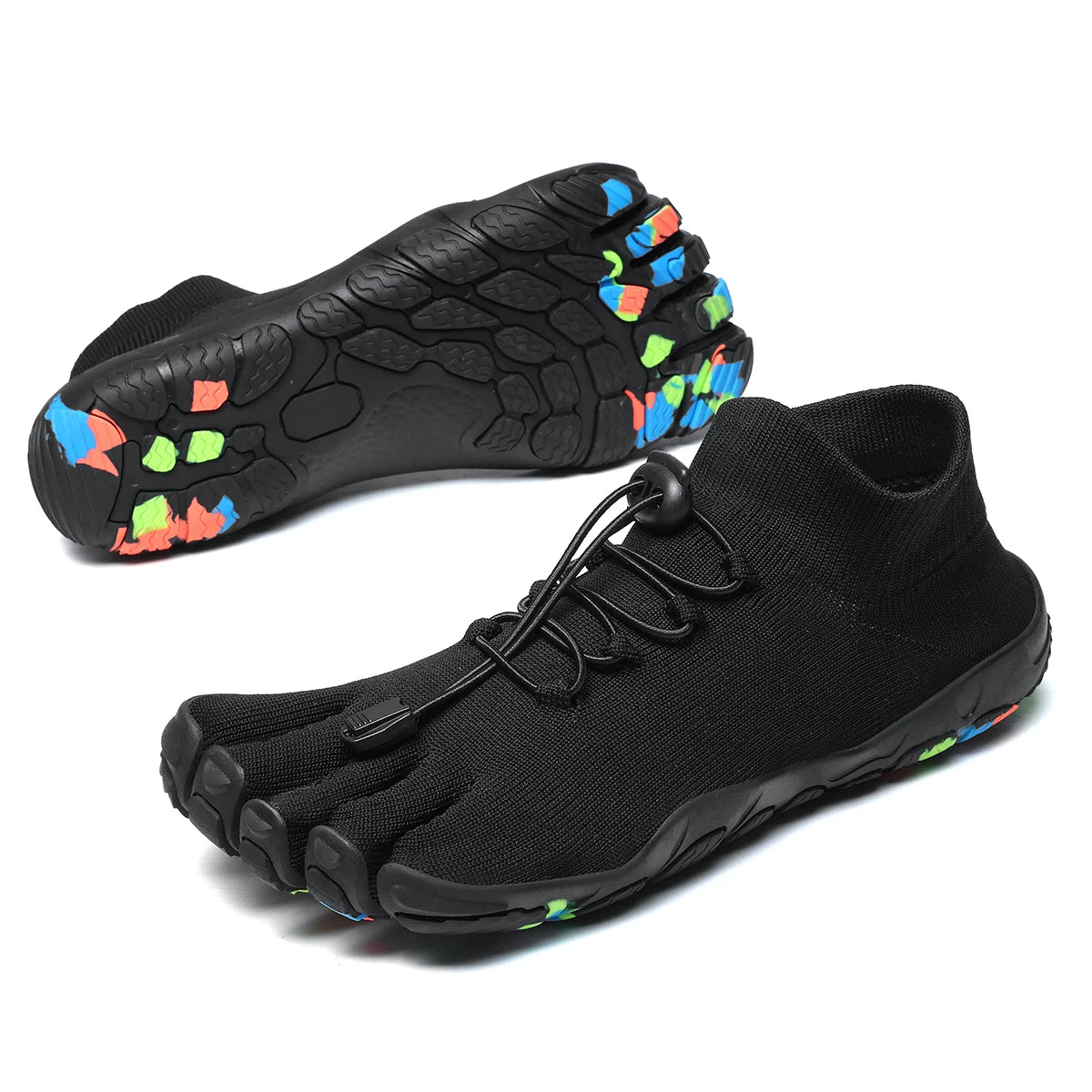 Chaussures aquatiques à compartiments pour les orteils, flexibles et adhérentes, pour la plage, le yoga, la natation, la course à pied et les sports nautiques, pour hommes | Sansoti