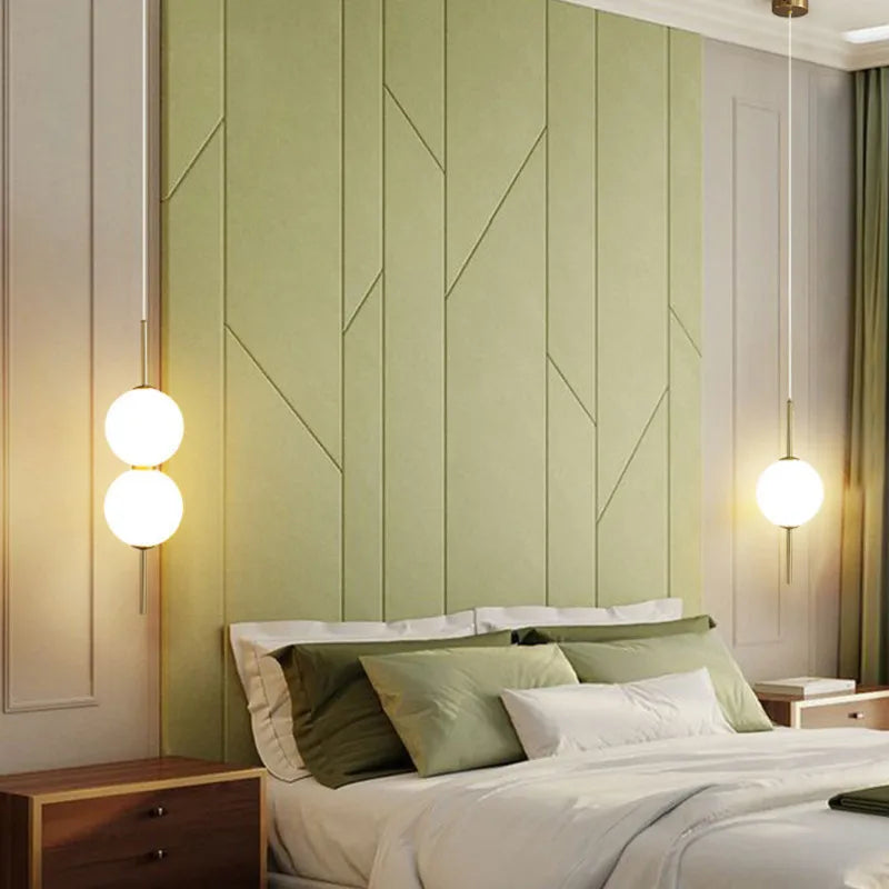 Moderne Glas-Hängeleuchte mit 1, 2, 3 oder 4 Lichtpunkten – Zeitgenössisches Design für Schlafzimmer, Esszimmer, Wohnzimmer | Sansoti