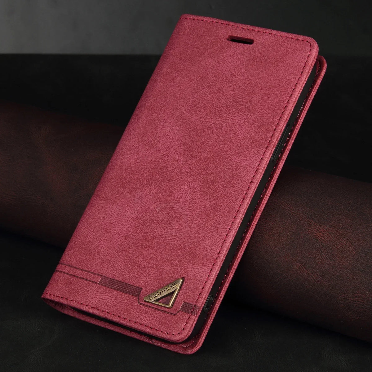 Leren Portemonnee Telefoonhoes met Magnetische Sluiting en Kaarthouder voor Galaxy A- en S-serie Smartphones | Sansoti