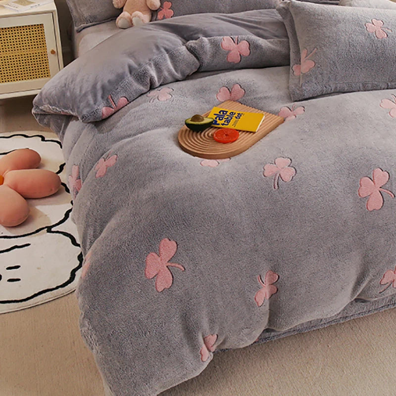 Sansoti | Winter-Bettbezug aus weichem Teddy-Fleece – Extra warm & gemütlich