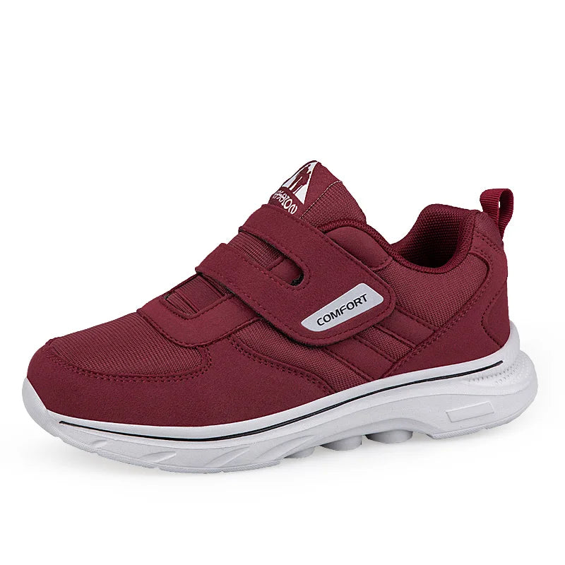 Verstellbare Herren-Wanderschuhe Extra Breit mit weicher Sohle, leichtem Mesh und Komfort für Senioren | Sansoti