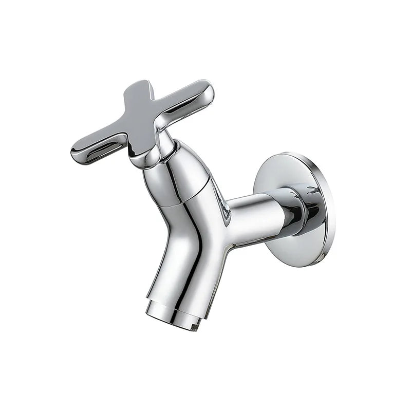 Wandkraan Kaltwasser Messing Modern Rond Keramisch Badkamer Keuken Tuin Eenhendel Stijlvol Duurzaam Chroom | Sansoti