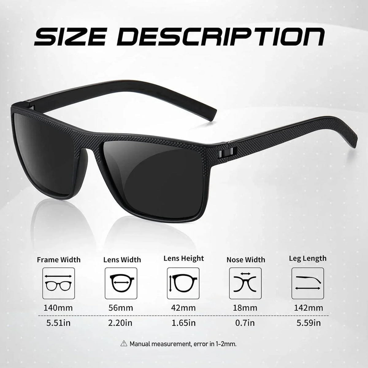 Polarized Sunglasses Set of 3 Pieces UV400 Protection Lightweight Frame | Sansoti