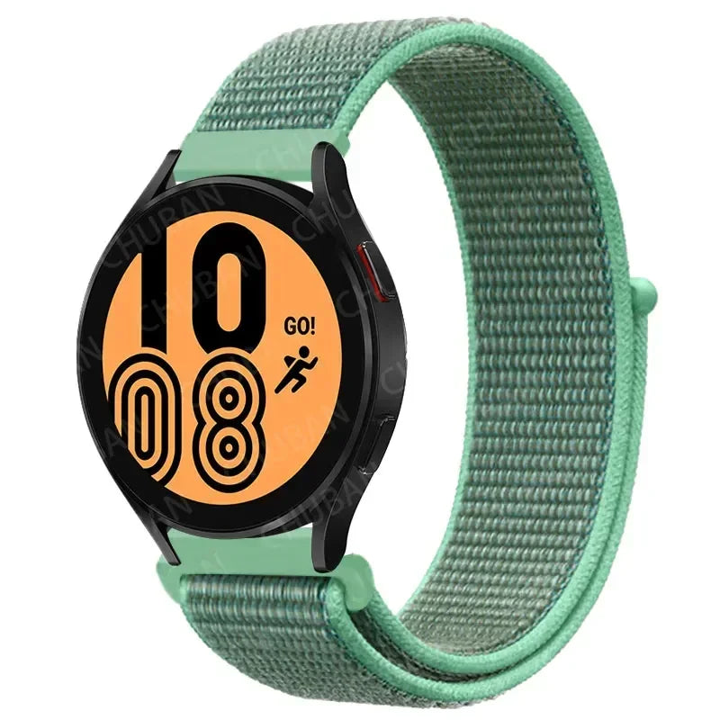 Nylon Sport Strap for Smartwatch 20mm 22mm Breathable Lightweight Loop Wristband Adjustable Training Fitness | Sansoti