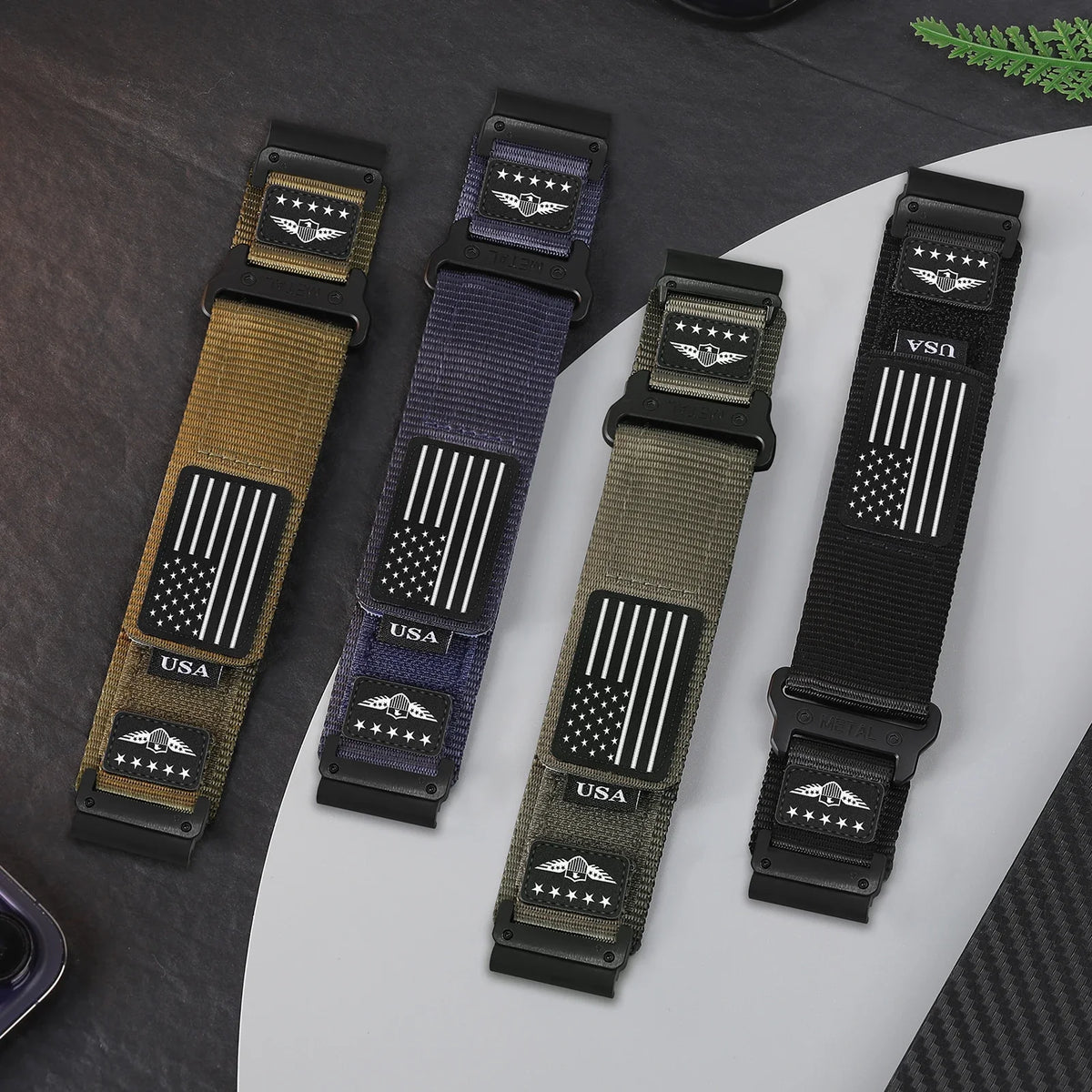 Nylon Smartwatch Strap Sporty Breathable Universal 20mm 22mm 26mm Adjustable Wristband Watch Strap Active | Sansoti