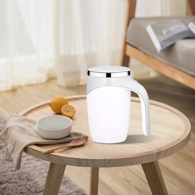 Selbstrührender Thermobecher 400ml – Automatisch mixender Reisebecher mit Heizfunktion | Sansoti