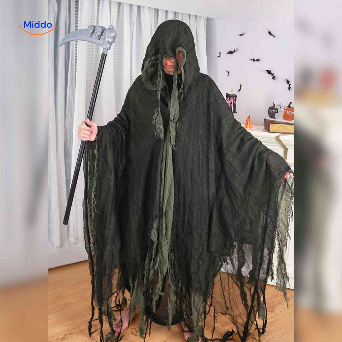 Halloween Cape Polyester Lightweight Spooky Costume Cosplay Themed Party Horror Party Outfit | Sansoti