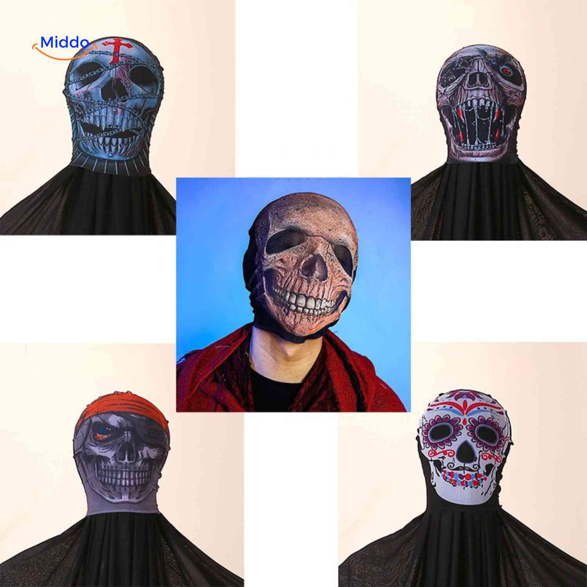 Halloween Cape Polyester Lightweight Spooky Costume Cosplay Themed Party Horror Party Outfit | Sansoti