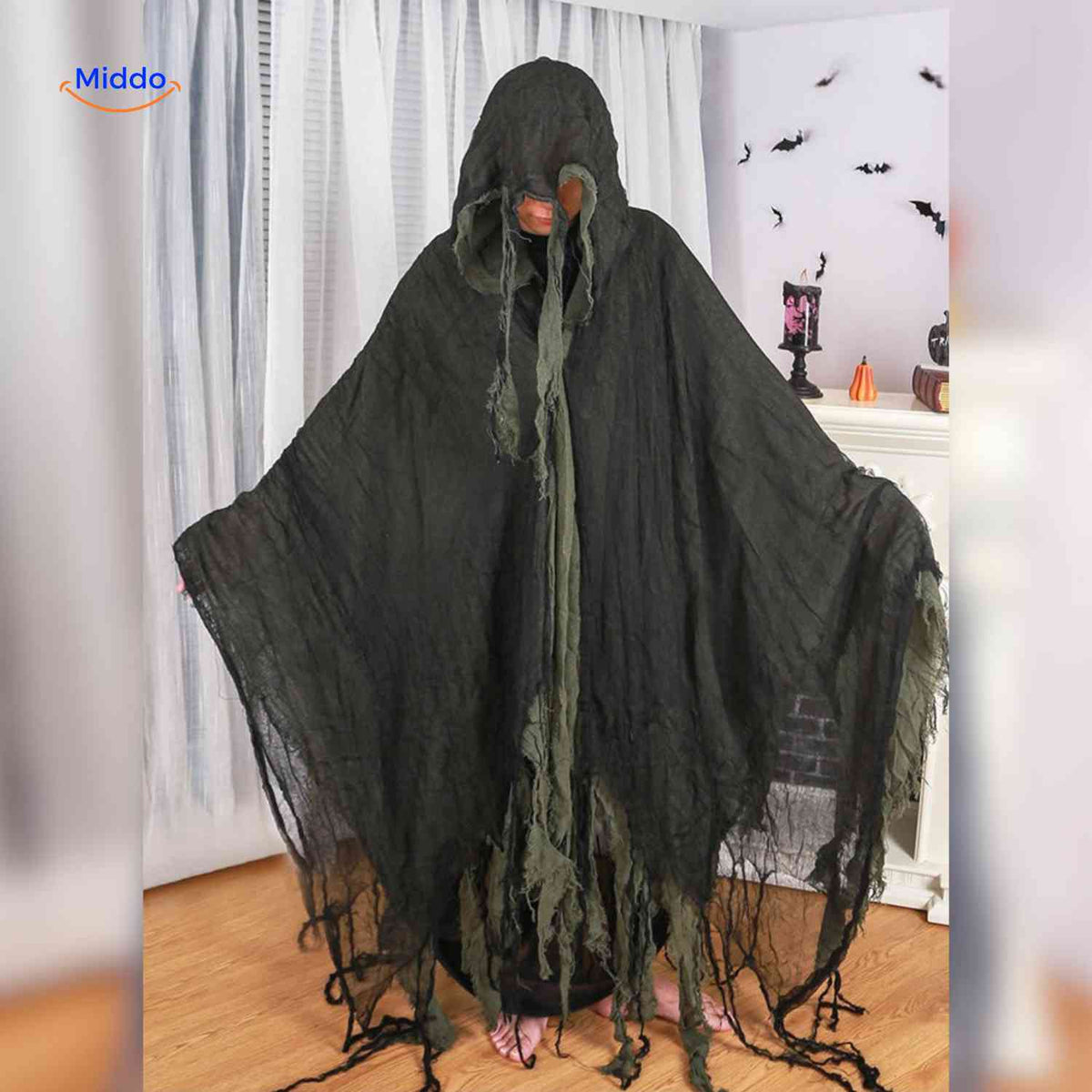 Halloween Cape Polyester Lightweight Spooky Costume Cosplay Themed Party Horror Party Outfit | Sansoti