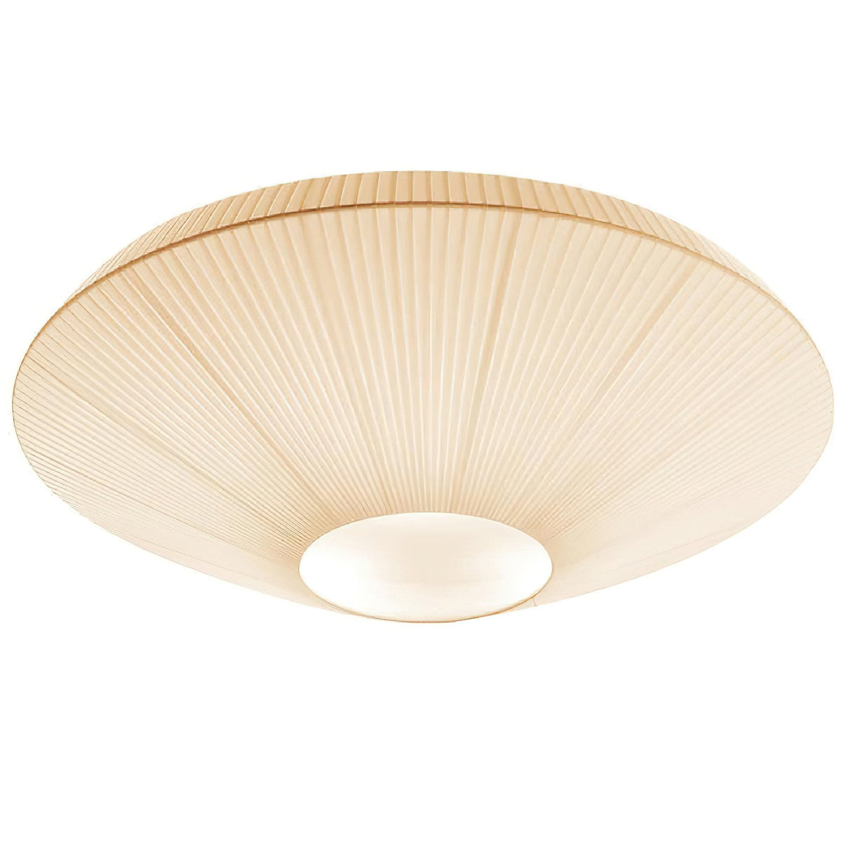 Ceiling Lamp Oriental Style Fabric Shade Soft Lighting for Dining Room Living Room Dimmable 3 Sizes | Sansoti