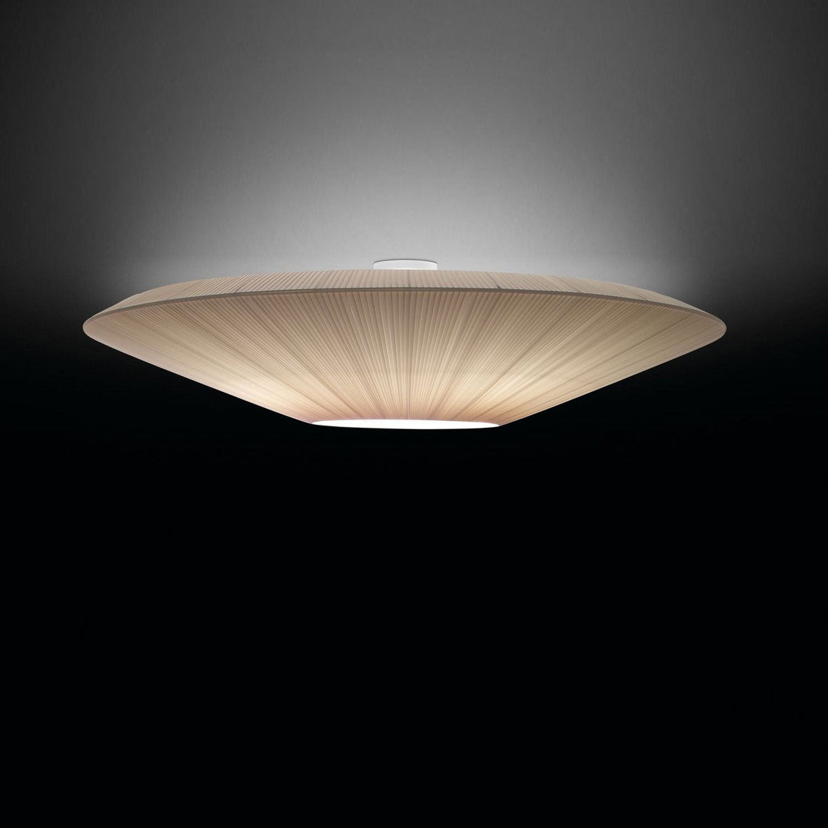 Ceiling Lamp Oriental Style Fabric Shade Soft Lighting for Dining Room Living Room Dimmable 3 Sizes | Sansoti