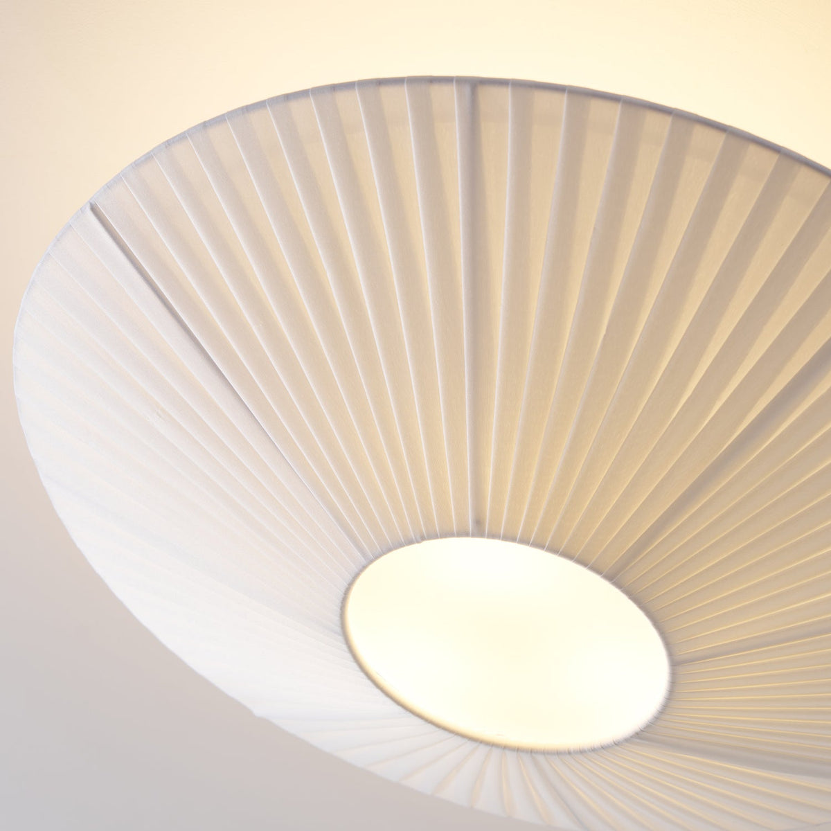 Ceiling Lamp Oriental Style Fabric Shade Soft Lighting for Dining Room Living Room Dimmable 3 Sizes | Sansoti