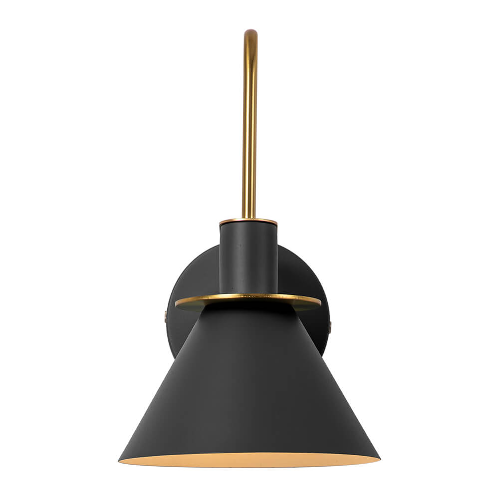 Wall Lamp Cone Black White Green Brass 31cm E26 Mid-Century Bedroom Entrance Hall Dining Room Vintage Wall Spot Staircase Retro | Sansoti