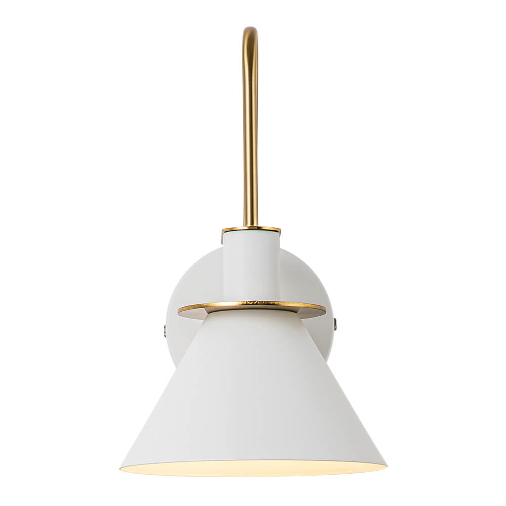 Wall Lamp Cone Black White Green Brass 31cm E26 Mid-Century Bedroom Entrance Hall Dining Room Vintage Wall Spot Staircase Retro | Sansoti