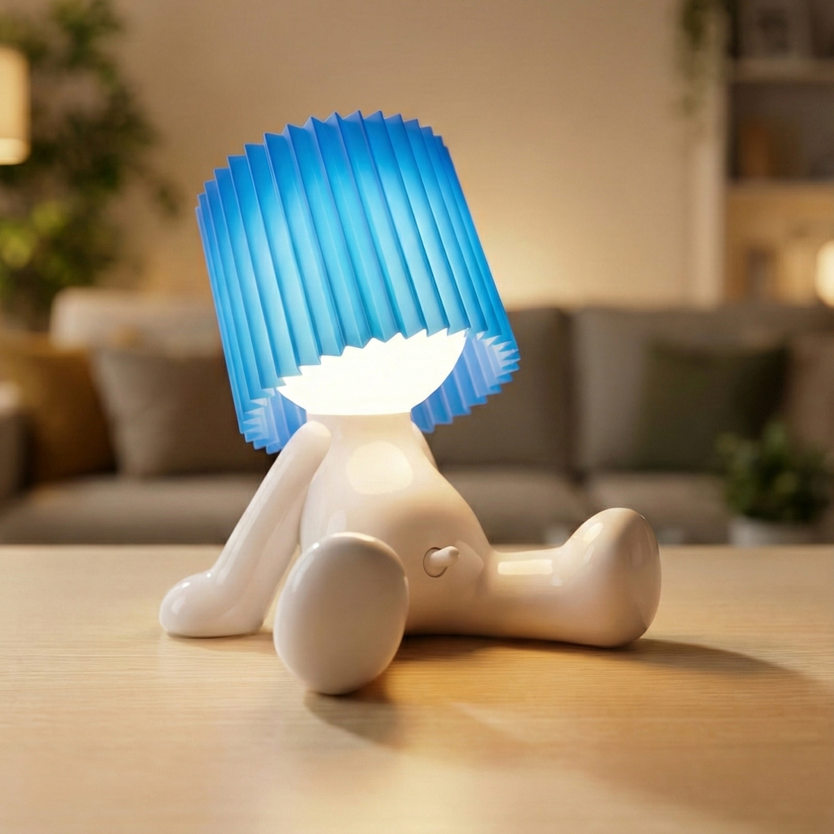 Seated LED Table Lamp with Battery – Wireless in 8 Colors | Sansoti