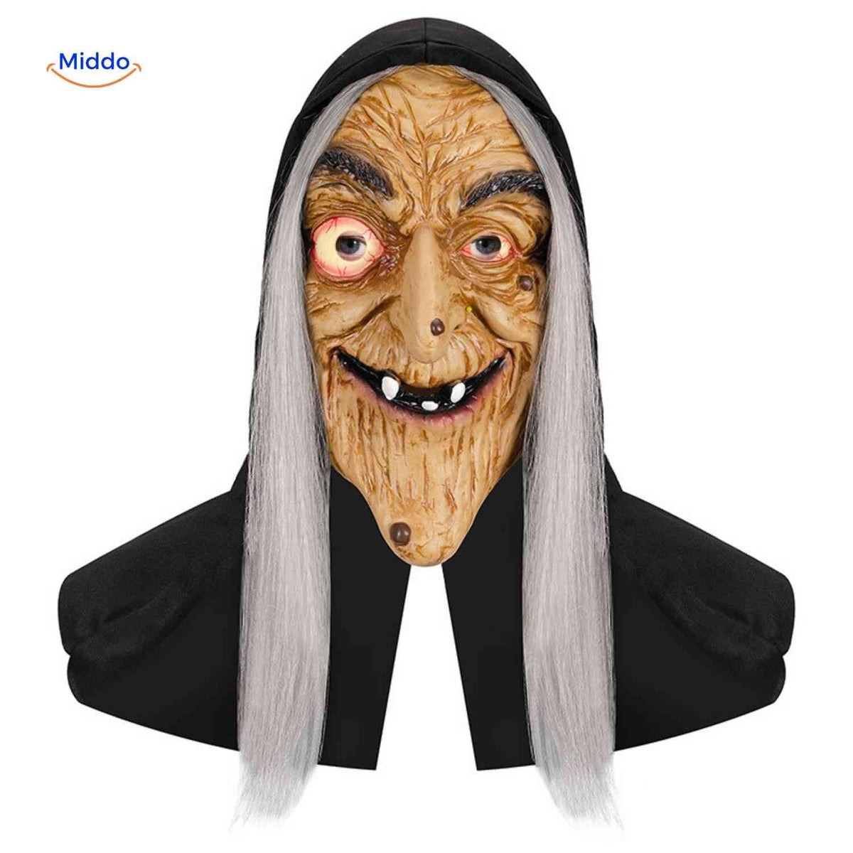 Horror Mask with Hood Full Face Skull Halloween Cosplay Party Mask Breathable Comfortable Spooky | Sansoti