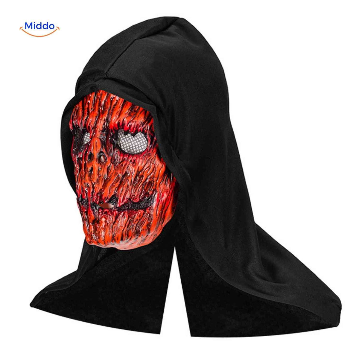 Horror Mask with Hood Full Face Skull Halloween Cosplay Party Mask Breathable Comfortable Spooky | Sansoti