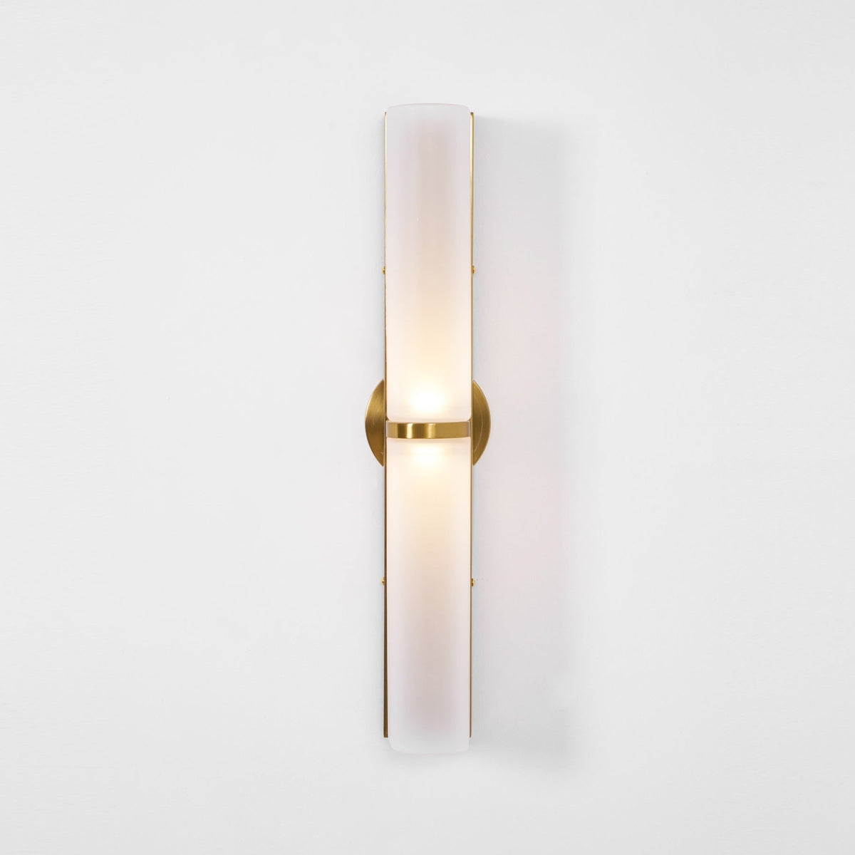 Smalle Buis Wandlamp met Glazen Kap – Moderne Wandverlichting voor Hal en Woonkamer | Sansoti