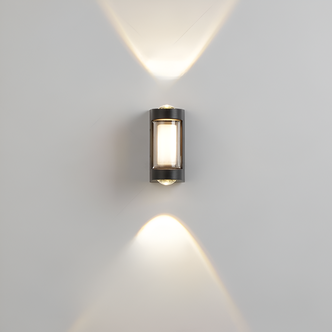 Lámpara exterior LED up down IP65 impermeable negra blanca para fachada 10W | Sansoti