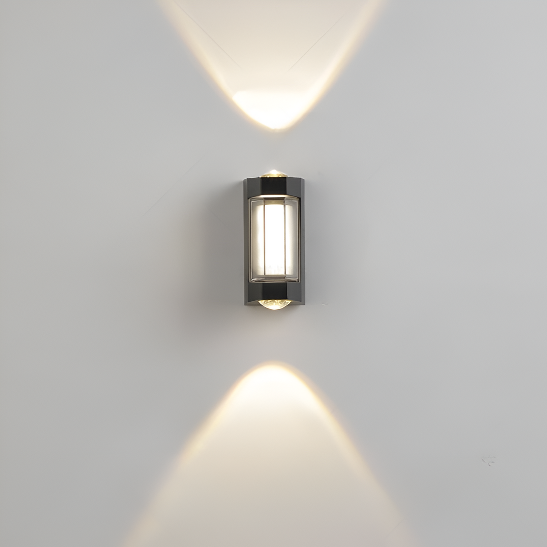 Lámpara exterior LED up down IP65 impermeable negra blanca para fachada 10W | Sansoti