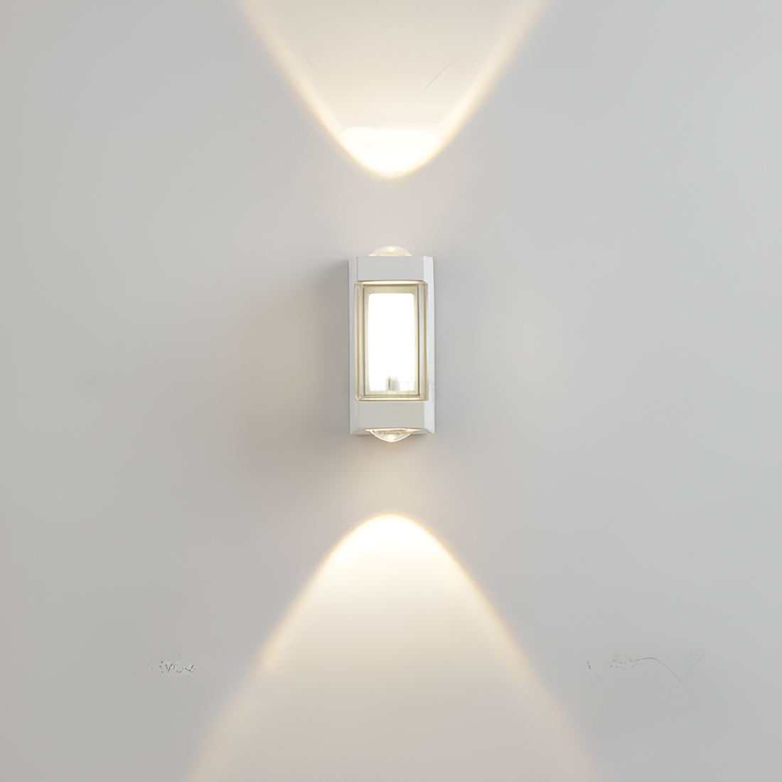 Lámpara exterior LED up down IP65 impermeable negra blanca para fachada 10W | Sansoti