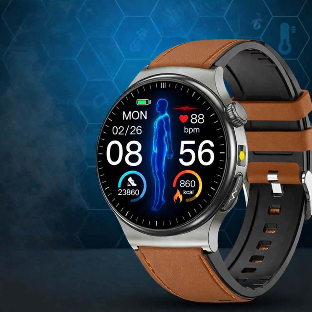 Montre connectée avec moniteur de fréquence cardiaque, tension artérielle, mesure d’oxygène, montre santé, tracker sport et fitness, analyse du sommeil, étanche IP67 | Sansoti