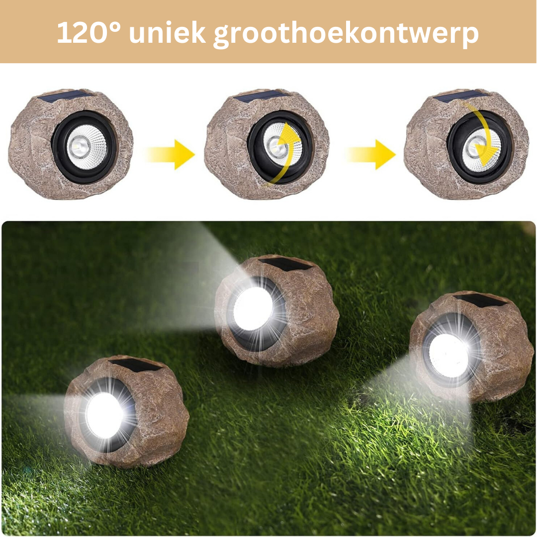 Solar Lamps Rock Lighting LED Garden Lighting Outdoor Lighting Solar Energy Landscape Path Terrace | Sansoti