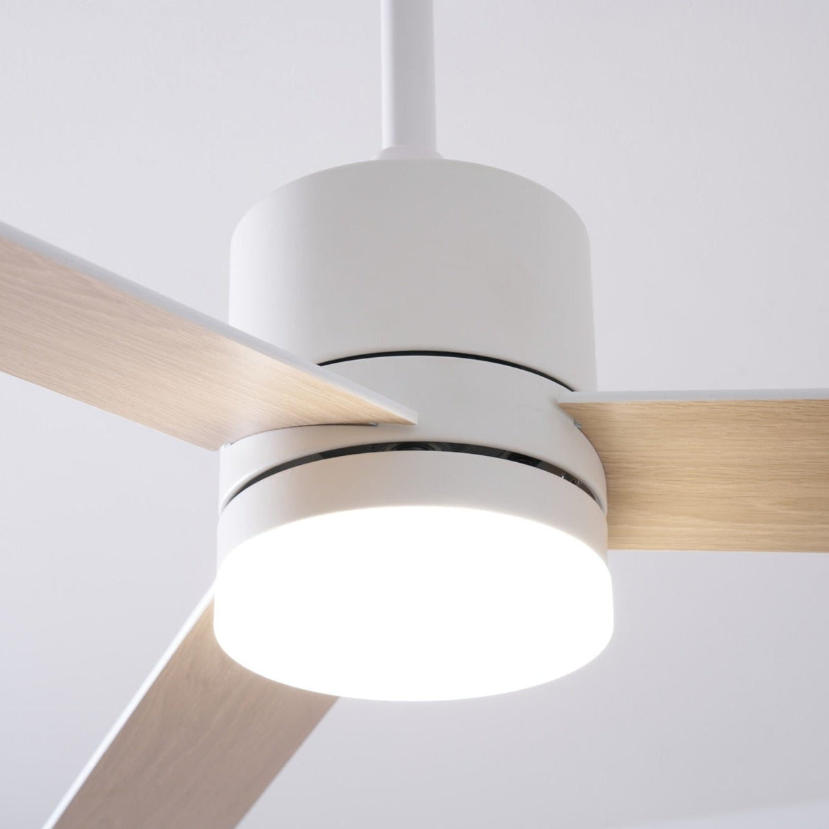 Ceiling Fan with LED Lighting Ø132 cm - 6 Speeds with Remote Control - Energy Efficient Design for Bedroom and Living Room | Sansoti