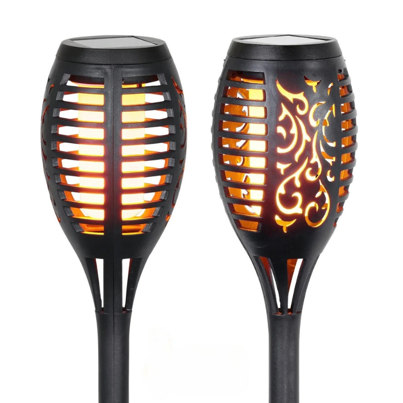 Solar Garden Torch with Flickering Flame – LED Solar Outdoor Lighting for Garden and Terrace | Sansoti