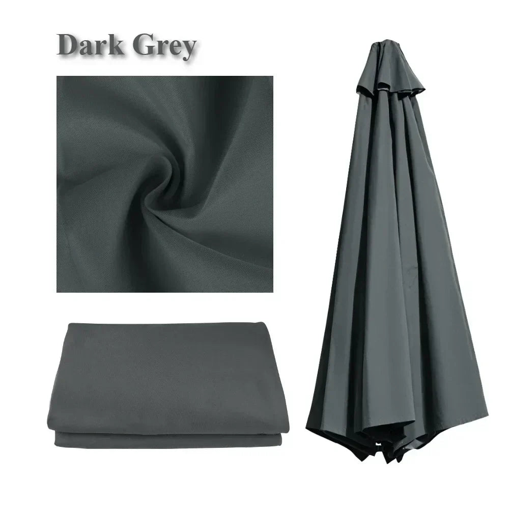 Replacement Parasol Cover 6/8 Spokes Water-Repellent with Ventilation 2-3 Meters | Sansoti