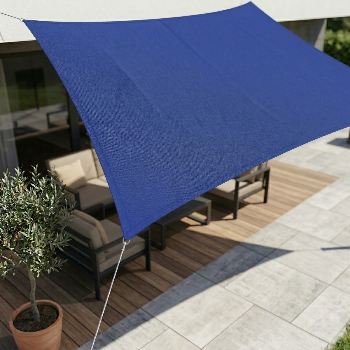 Zonnescherm Rechthoekig Waterdicht | Waterdichte Buitenstof | UV Bescherming | SkyCover