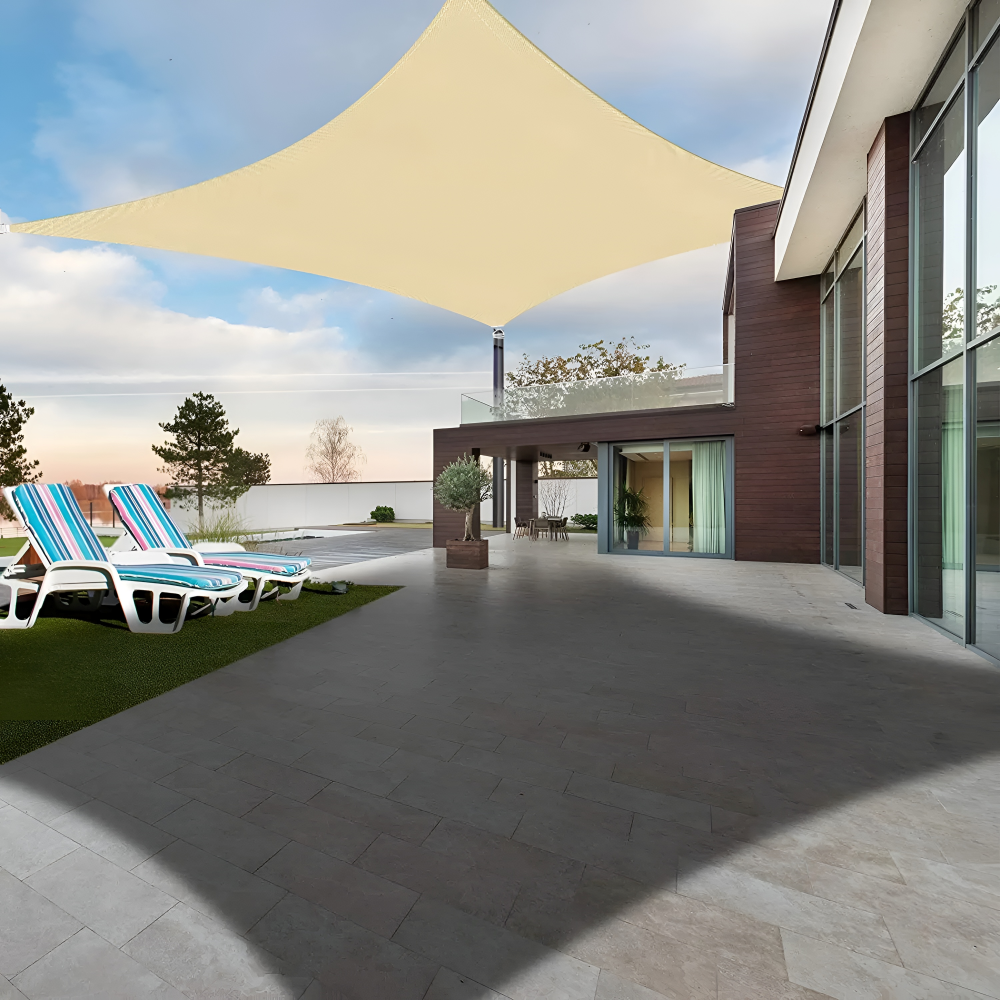 Zonnescherm Rechthoekig Waterdicht | Waterdichte Buitenstof | UV Bescherming | SkyCover