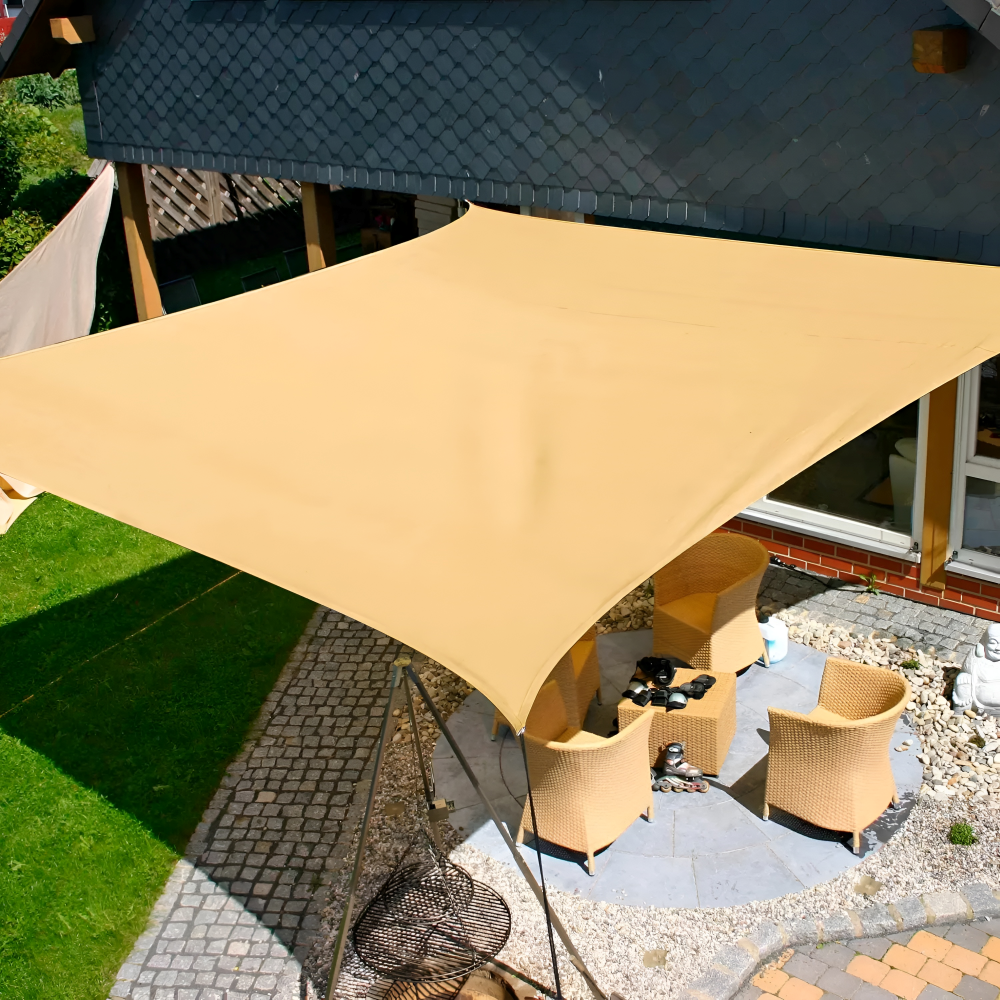 Zonnescherm Rechthoekig Waterdicht | Waterdichte Buitenstof | UV Bescherming | SkyCover